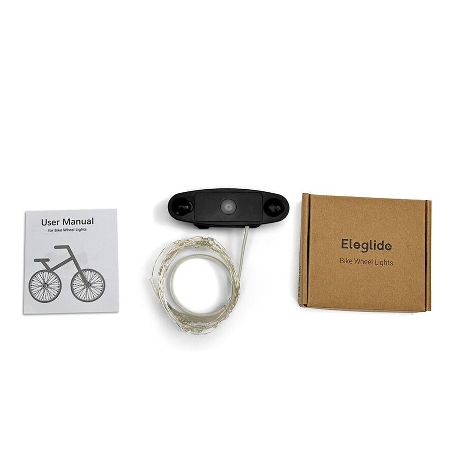 lumières bleues pour roues de vélo 2 pièces sans piles